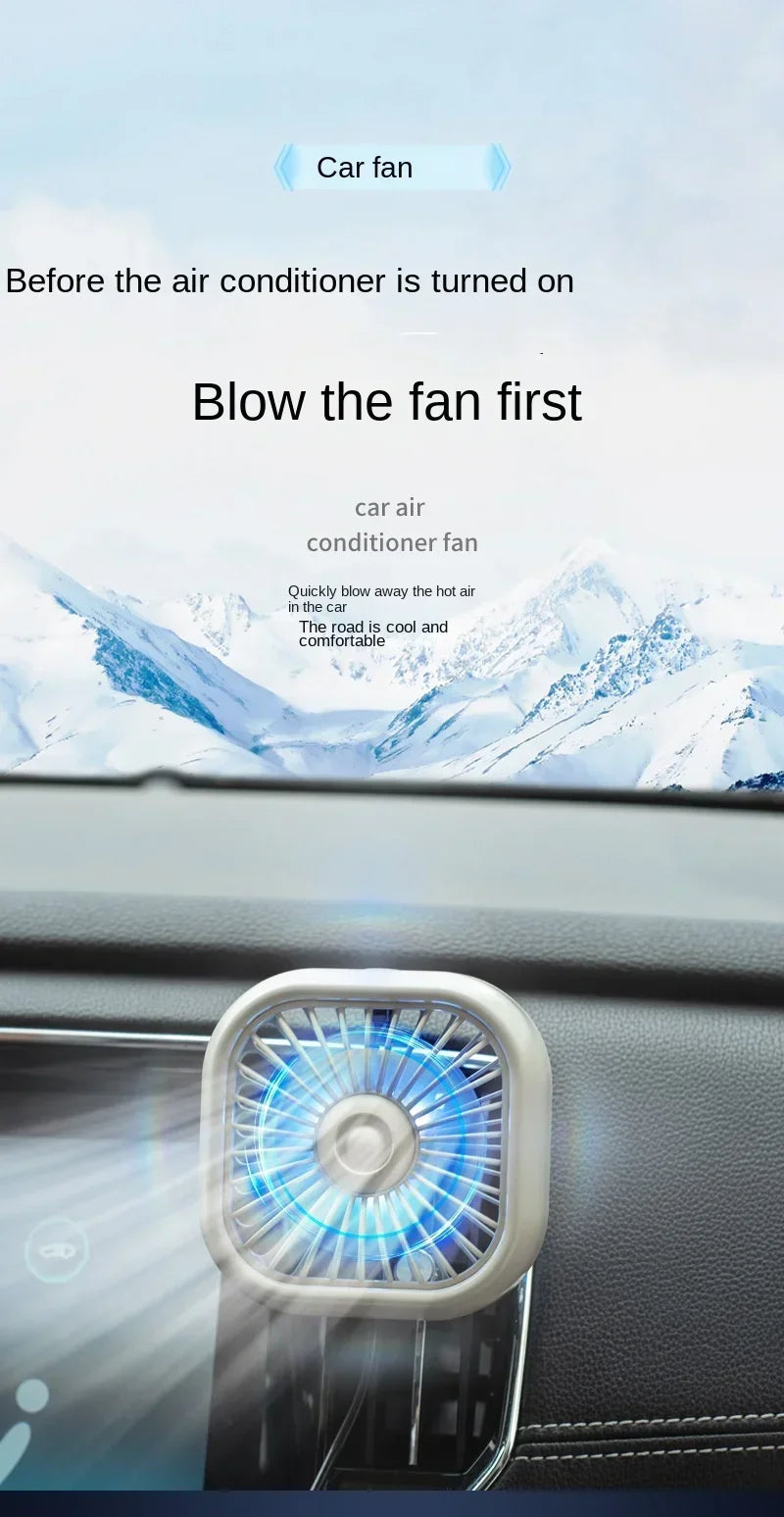 Mini Car Vent Fan Amagi: Portable Car Cooling Power