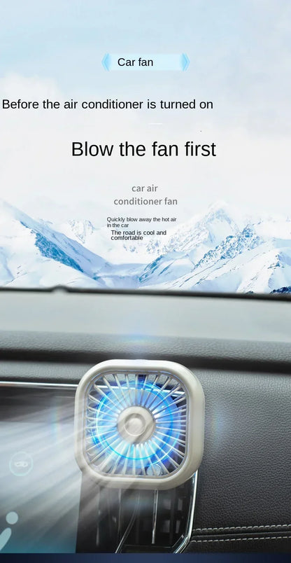 Mini Car Vent Fan Amagi: Portable Car Cooling Power